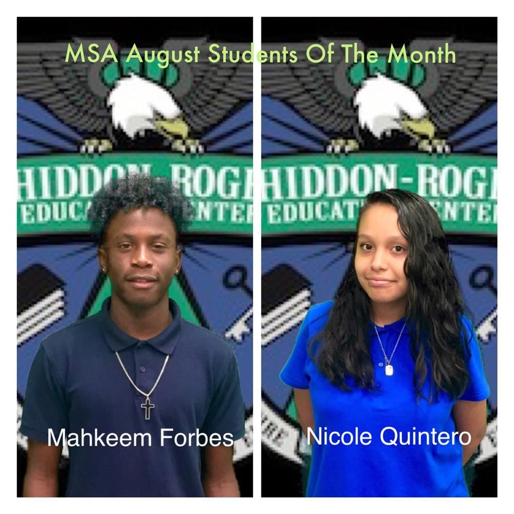 MSA August Students of the Month